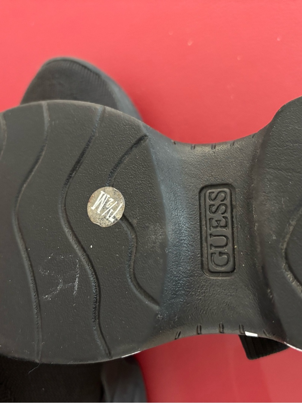 Guess Black Knit Sock Sneakers with White Logo - Picture 4 of 4